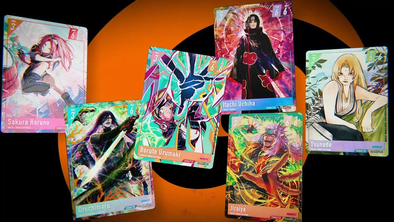 Naruto Card Game holographic cards reveal by Bandai