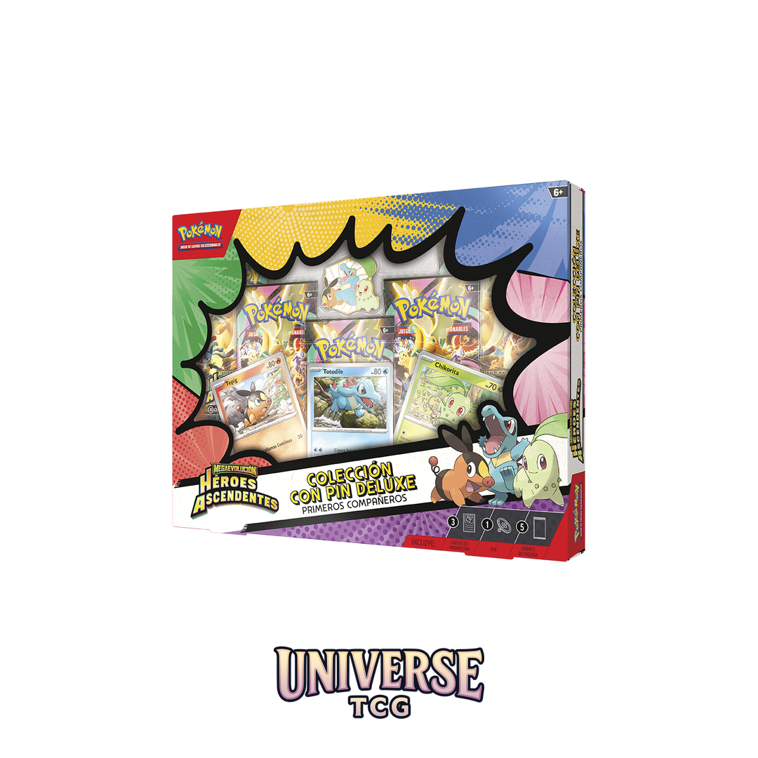 Pokémon trading card game box with colorful design on a white background