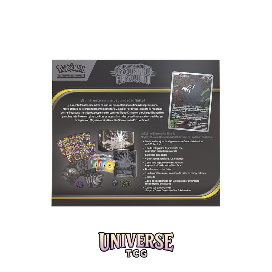 Pokémon TCG Mega Evolution Oscuridad Absoluta Elite Trainer Box - Spanish