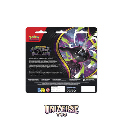 Pokémon TCG Mega Evolution Oscuridad Absoluta 3-Pack Blister - Spanish