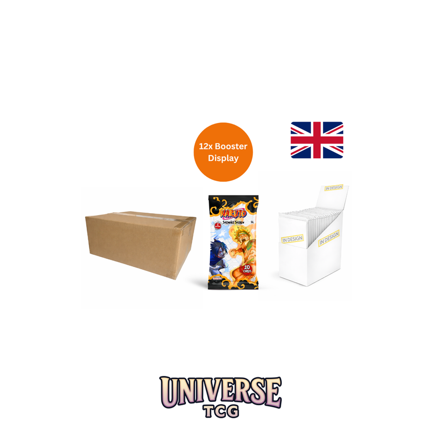 Naruto Mythos TCG: Set 2 Shinobi Shiren 1st Edition Flowpack Case (12 pcs)