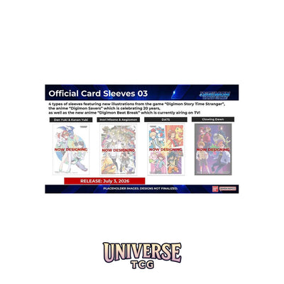 Digimon Card Game Official Card Sleeves 03 Display x12 - English