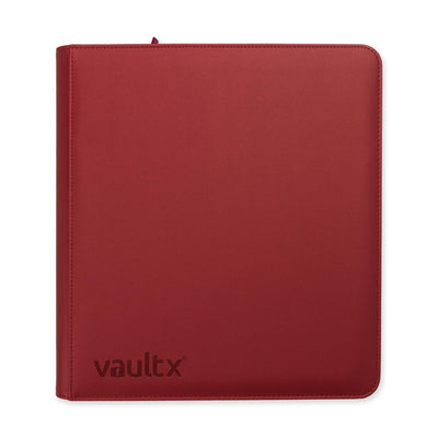 12-Pocket Exo-Tec® Zip Binder Metallic Red