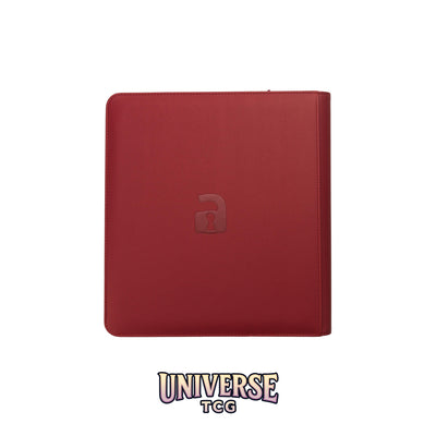12-Pocket Exo-Tec® Zip Binder Metallic Red