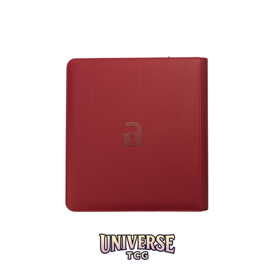 12-Pocket Exo-Tec® Zip Binder Metallic Red