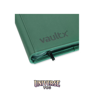 12-Pocket Exo-Tec Zip Binder Metallic Green