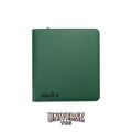 12-Pocket Exo-Tec Zip Binder Metallic Green