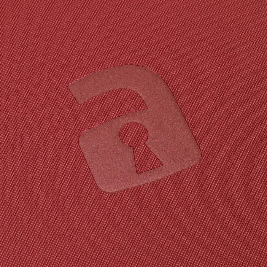 9-Pocket Exo-Tec® Zip Binder Metallic Red