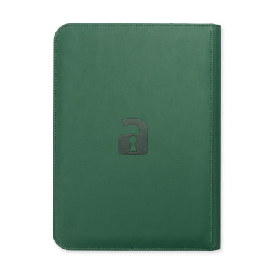 9-Pocket Exo-Tec® Zip Binder Metallic Green