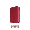 4-Pocket Exo-Tec® Zip Binder Metallic Red
