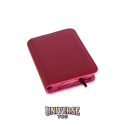 4-Pocket Exo-Tec® Zip Binder Metallic Red
