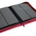 4-Pocket Exo-Tec® Zip Binder Metallic Red