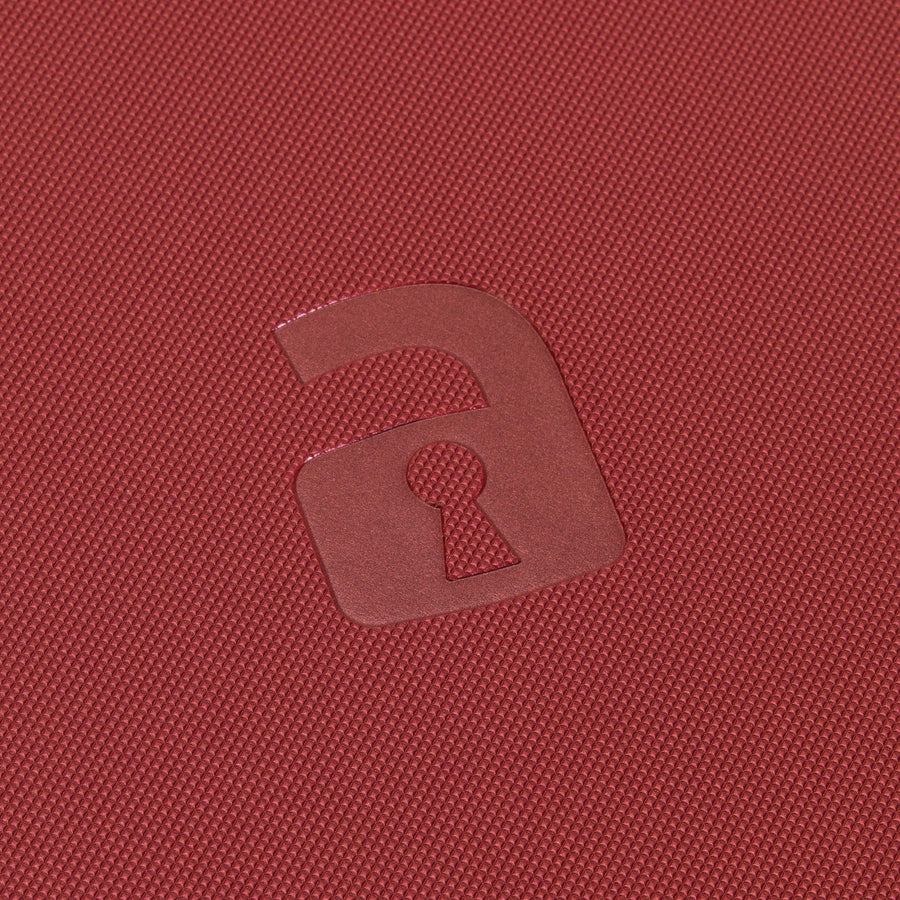 4-Pocket Exo-Tec® Zip Binder Metallic Red
