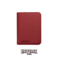 4-Pocket Exo-Tec® Zip Binder Metallic Red