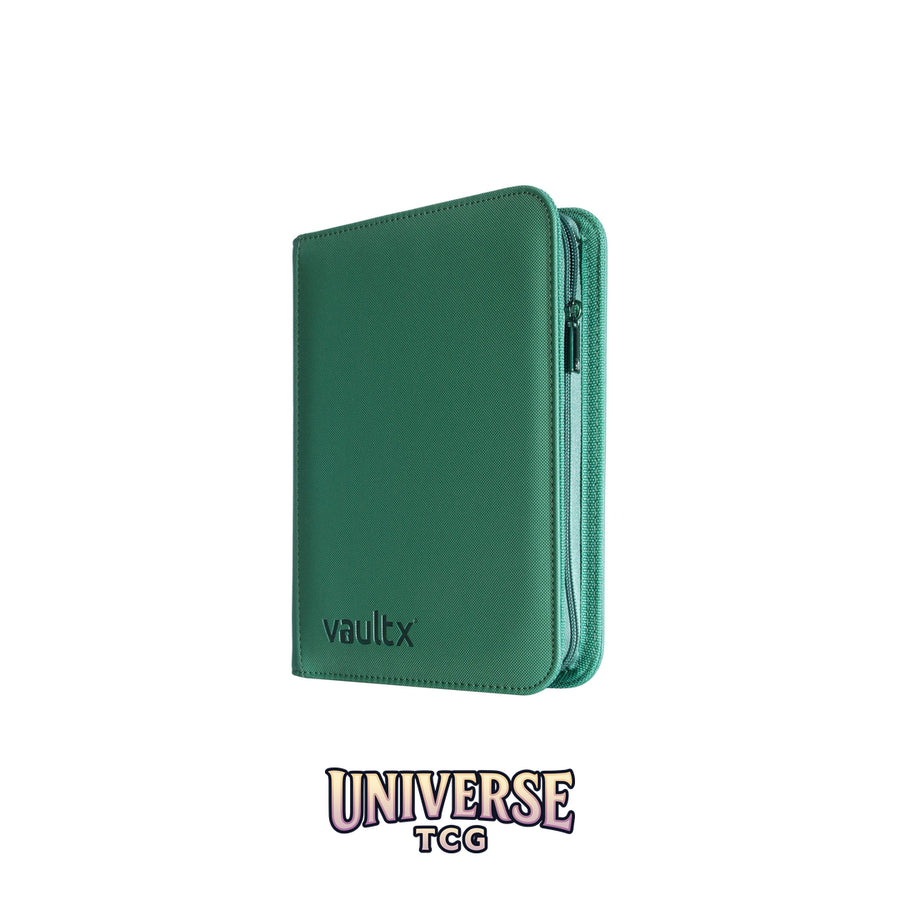 4-Pocket Exo-Tec® Zip Binder Metallic Green