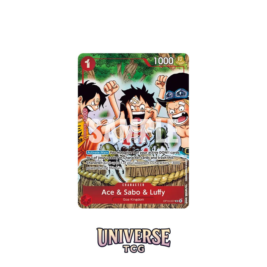One Piece Card Game Premium Card Collection Best Selection - Ace, Sabo and Luffy - English