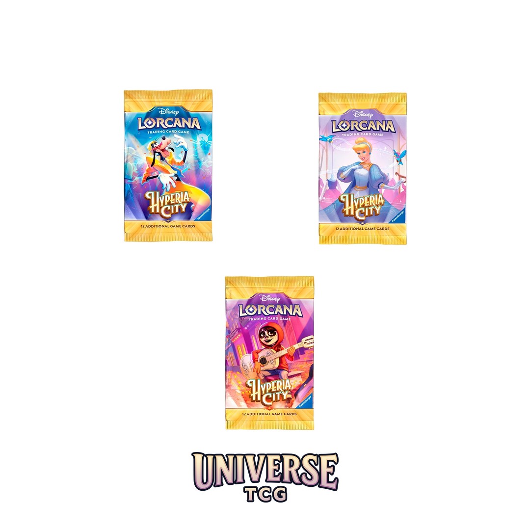 Disney Lorcana Set 14 The City of Hyperia booster packs Universe TCG
