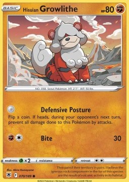 Hisuian Growlithe - Astral Radiance (Common) [ASR-070]