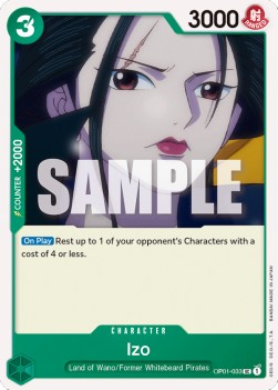 Izo (OP01-033) - Romance Dawn (Uncommon) [OP01-033]