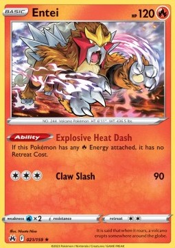 Entei - Crown Zenith (Holo Rare) [CRZ-021]