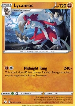 Lycanroc - Crown Zenith (Rare) [CRZ-074]