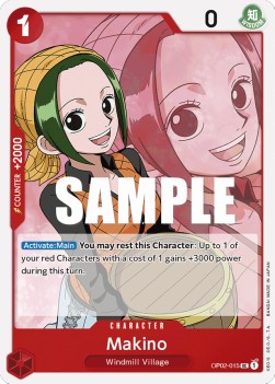 Makino (OP02-015) - Paramount War (Uncommon) [OP02-015]