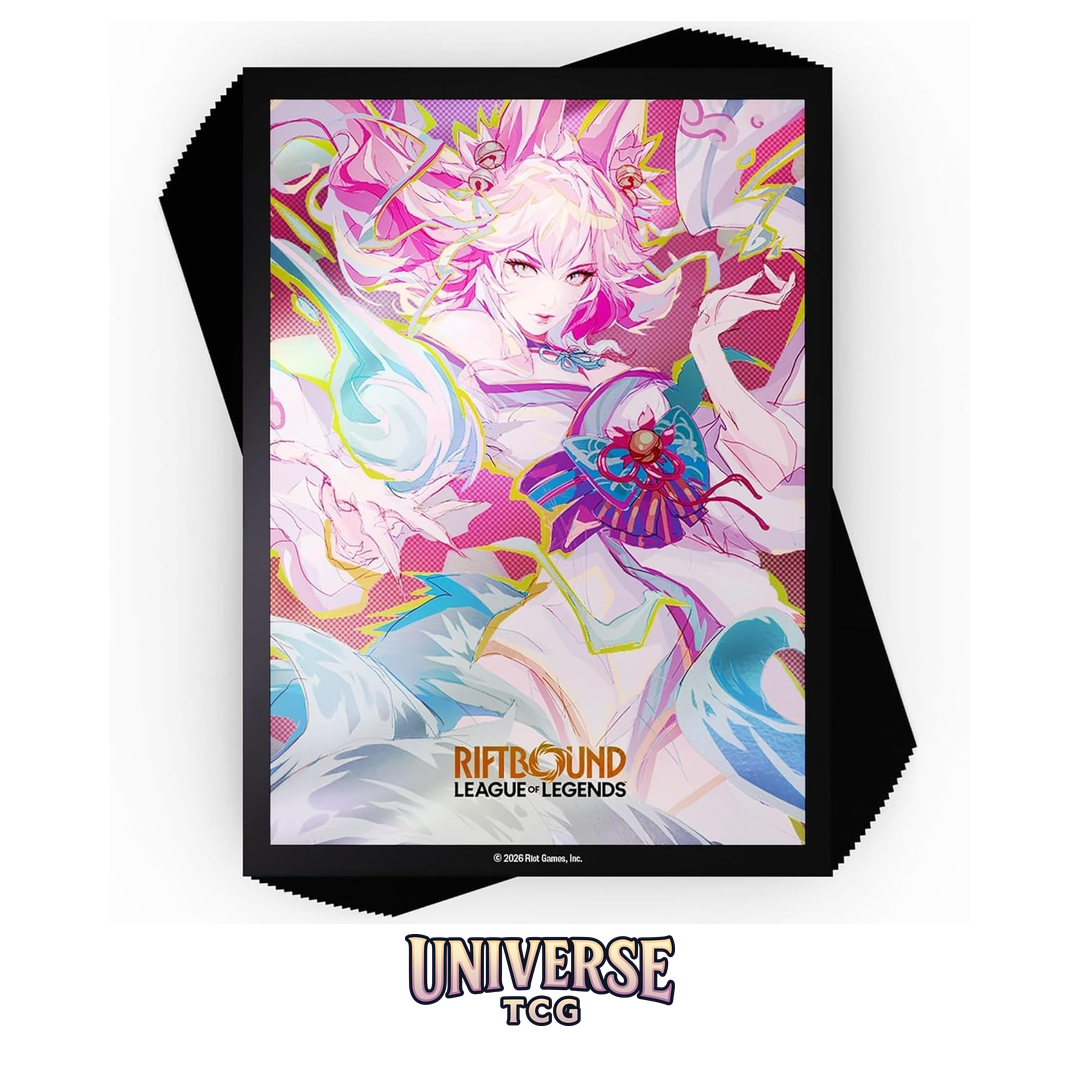Riftbound: League of Legends – Art Sleeves: Ahri – 100ct Card Protectors – Spiritforged: Spirit Blossom (English)