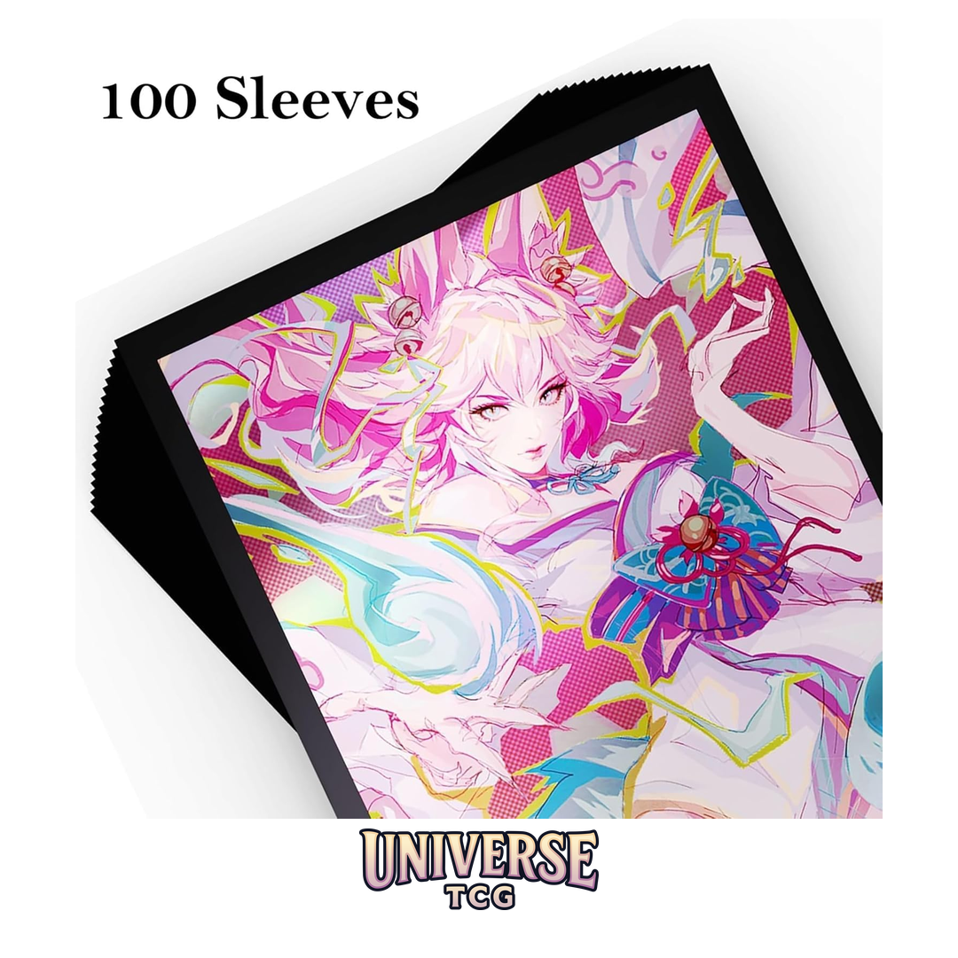 Riftbound: League of Legends – Art Sleeves: Ahri – 100ct Card Protectors – Spiritforged: Spirit Blossom (English)