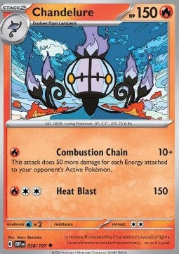 Chandelure - Obsidian Flames (Uncommon) [OBF-038]