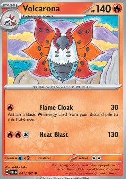 Volcarona - Obsidian Flames (Uncommon) [OBF-041]