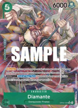 Diamante (OP04-028) (V.2) - Kingdoms of Intrigue (Alternate Art) [OP04-028]