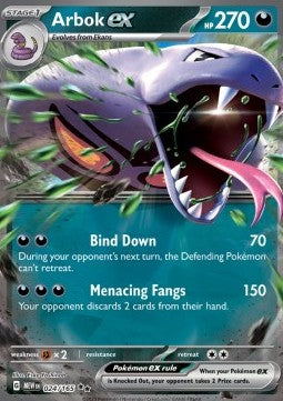 Arbok ex - 151 (Double Rare) [MEW-024]