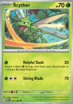 Scyther - 151 (Uncommon) [MEW-123]