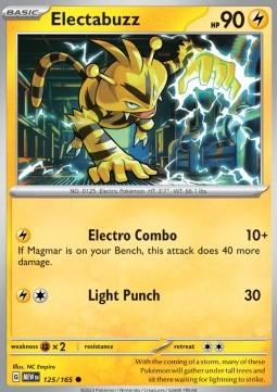 Electabuzz - 151 (Common) [MEW-125]