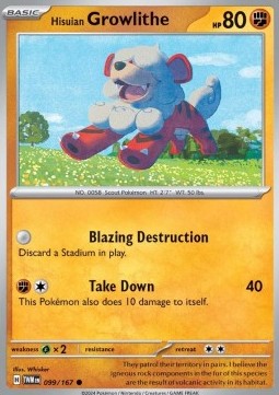 Hisuian Growlithe - Twilight Masquerade (Common) [TWM-099]