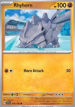 Rhyhorn - Stellar Crown (Common) [SCR-074]