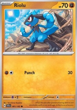 Riolu - Stellar Crown (Common) [SCR-081]