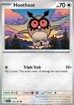 Hoothoot - Stellar Crown (Common) [SCR-114]