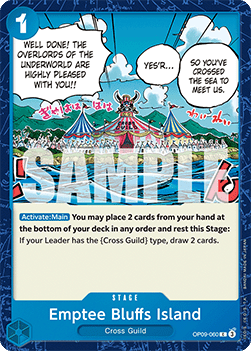 Emptee Bluffs Island (OP09-060) - Emperors in the New World (Common) [OP09-060]