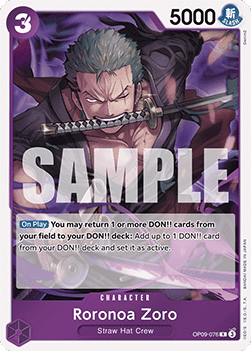 Roronoa Zoro (OP09-076) - Emperors in the New World (Rare) [OP09-076]
