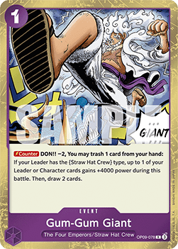 Gum-Gum Giant (OP09-078) - Emperors in the New World (Rare) [OP09-078]