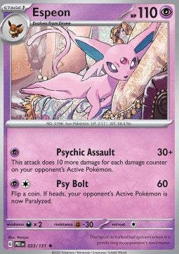 Espeon - Prismatic Evolutions (Rare) [PRE-033]