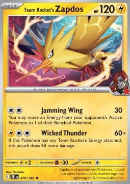 Team Rocket's Zapdos - Destined Rivals (Rare) [DRI-070]