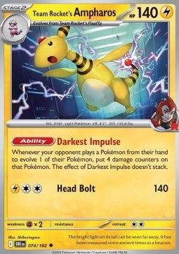 Team Rocket's Ampharos - Destined Rivals (Uncommon) [DRI-074]
