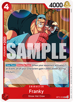 Franky (OP11-012) - A Fist of Divine Speed (Uncommon) [OP11-012]