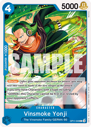 Vinsmoke Yonji (OP11-046) - A Fist of Divine Speed (Common) [OP11-046]