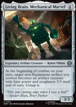 Living Brain, Mechanical Marvel - Marvel's Spider-Man (Uncommon) [SPM-167]