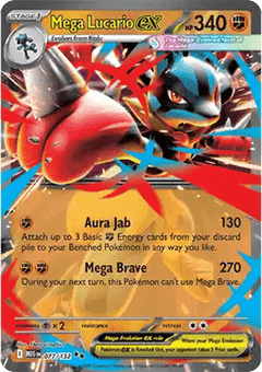 Mega Lucario ex - Mega Evolution (Double Rare) [MEG-077]