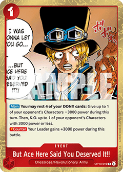 But Ace Here Said You Deserved It!! (OP13-019) - Carrying on his Will (Rare) [OP13-019]