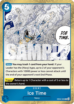 Ice Time (EB04-028) - The Azure Sea's Seven (Rare) [OP14-EB04-028]